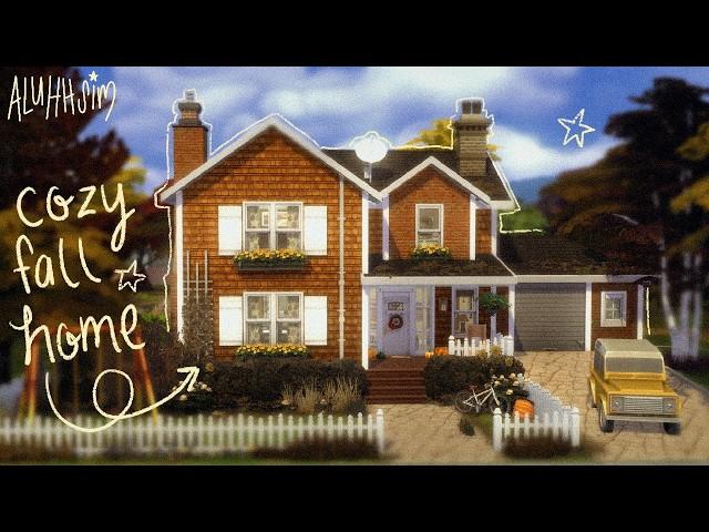 building a cozy fall family homethe sims 4 speed build with commentary