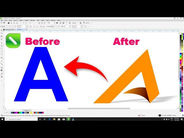 How To Create Letter A Logo Design || Best 3d Logo Design