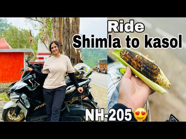 Ep:2 SHIMLA to KASOL  RIDE/  NH-205 route 250km@wandererqueenyash