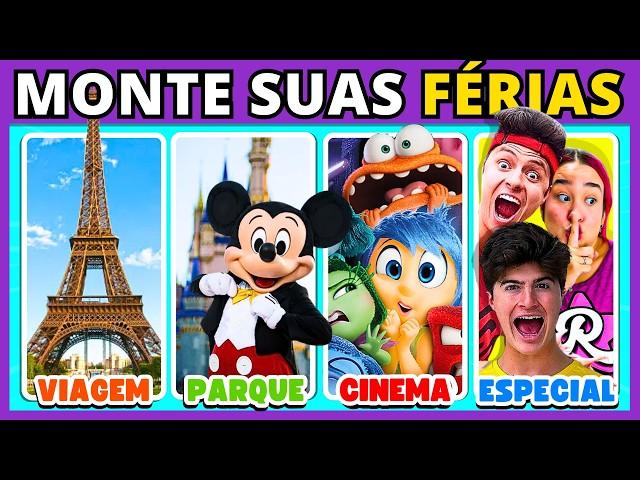  MONTE SUAS FÉRIAS DOS SONHOS   | #buuquiz #quiz #ferias ferias