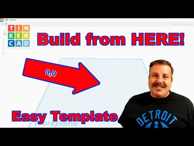 Tinkercad Template & Collection Tricks! Work Smarter Build from Center