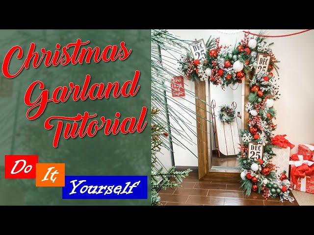 Quick & Easy Christmas Garland Tutorial By: Jeanna Loves Christmas