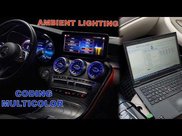 View Everyone! Activation Multicolor Ambient Lighting & Mercedes DoIP Head Unit Update Using VXDiag