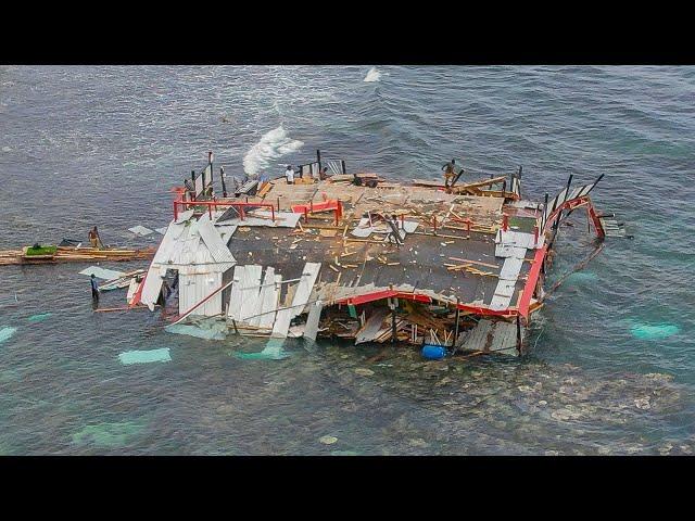 Multi Million Floating Platform Got Destroyed By Hurricane Beryl Jamaica