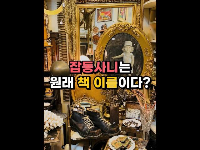 잡동사니는 원래 책 이름이다? #shorts