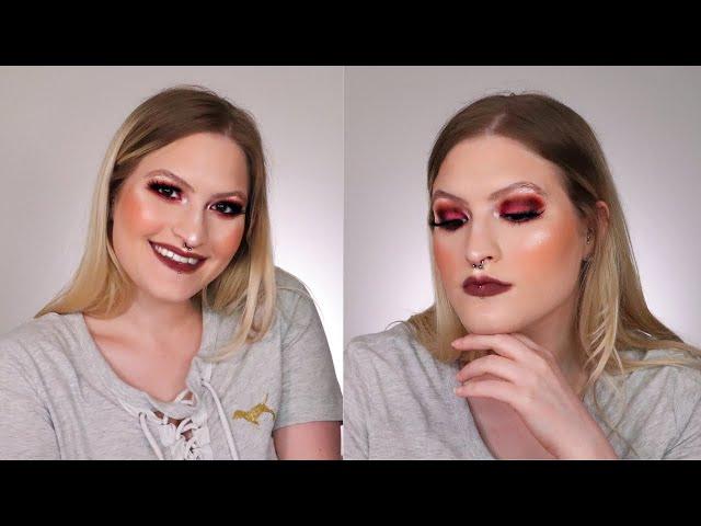 Burgundy/Brown Smokey Eye Makeup Tutorial