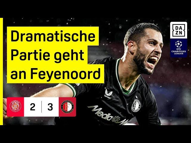 Girona schenkt den Sieg her: FC Girona - Feyenoord | UEFA Champions League | DAZN Highlights