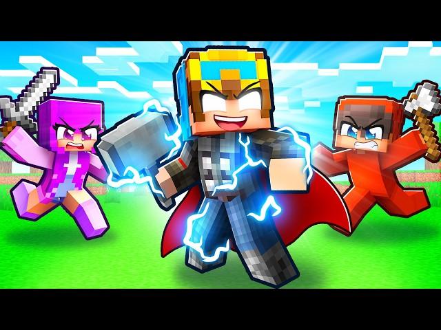 HUNTERS vs MARVEL SPEEDRUNNER in Minecraft!