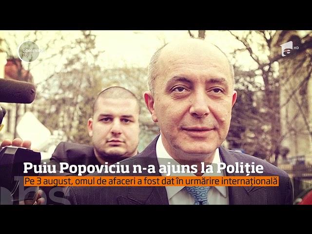 Puiu Popoviciu nu a trecut pe la Secţia de Poliţie din Londra cu toate că judecătorul i-a impus ...