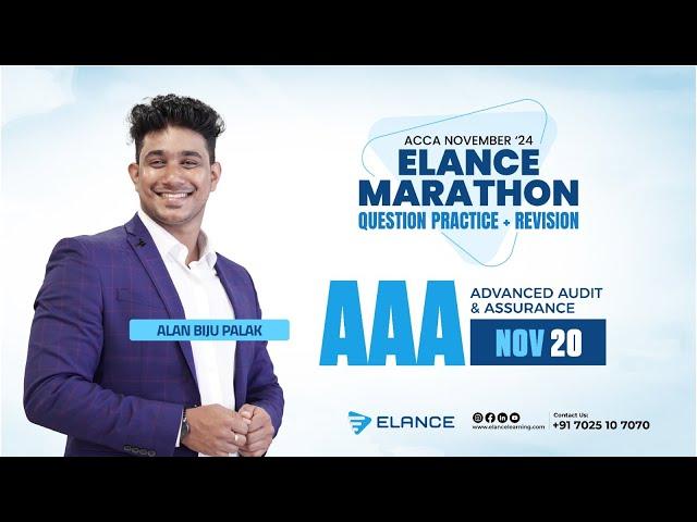 ACCA Advanced Audit and Assurance (AAA) | Question Practice & Exam Tips with Elance Learning | Day 3