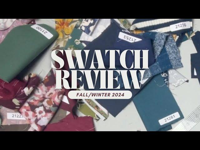 Fall/Winter Fabric Haul: Reviewing 94 Stunning Swatches from Style Maker Fabrics’ 2024 Collection!