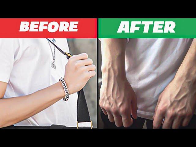 get veiny hands permanently in less than 2 min /Without equipment/