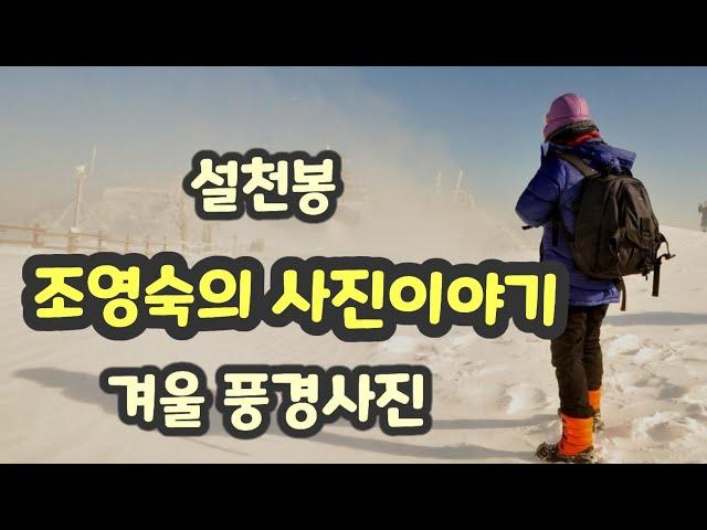 겨울즐기기 조영숙의사진이야기향적봉 설천봉 추위도 잊어요