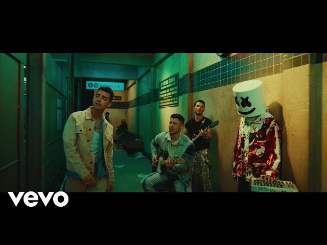 Marshmello x Jonas Brothers - Leave Before You Love Me (Official Music Video)