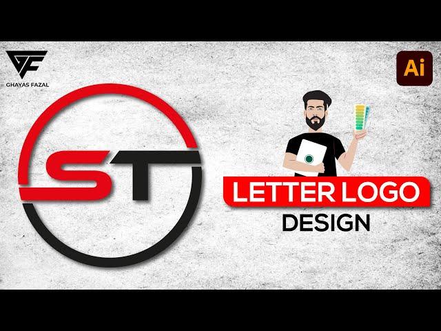 Letter Logo Design | ST letter logo design in Illustrator