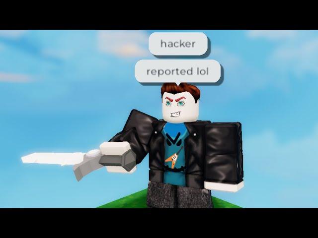 he thinks i'm a hacker  (Roblox Bedwars)