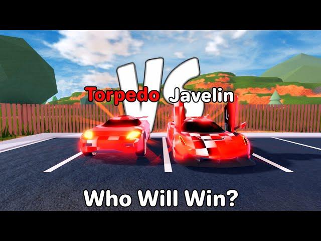 "The Koenigsegg Race!" Torpedo Vs Javelin, Who Will Win? (Roblox Jailbreak)