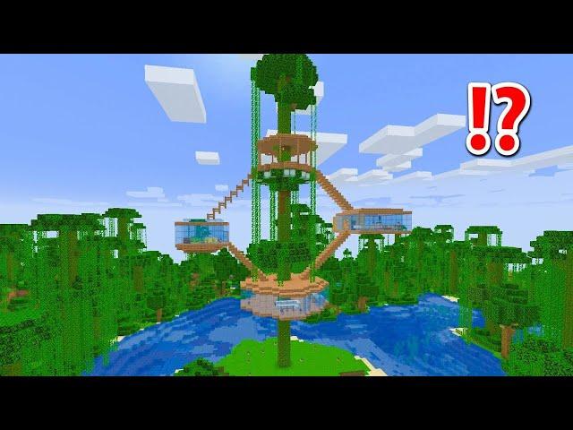 How To Build A Jungle Tree House in Minecraft