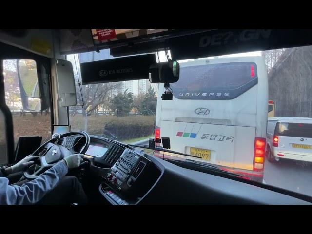 고속버스 서울경부 - 천안 주행영상 (Korea Express bus Seoul - Cheonan) 60Fps