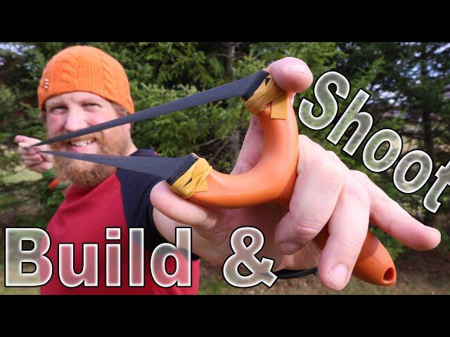 Slingshot Build & Shoot! 100 Target Slingshot Shooting Range | Trick Shot Tuesday Ep. #20