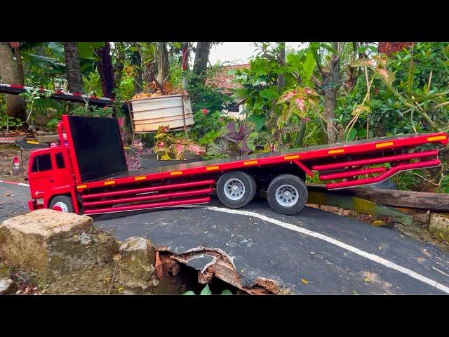 RC Truck Nissan Diesel CDA 260 Kerja Keras Membawa Rumah  Sopir Miniatur truk RC part 2