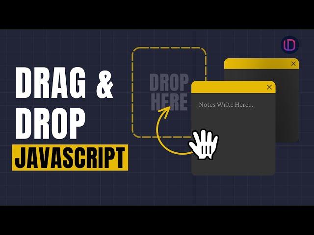 Drag And Drop In Javascript Is Easy | Javascript Tutorial