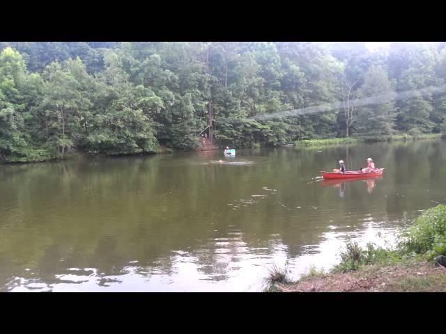 Testing the new zipline!