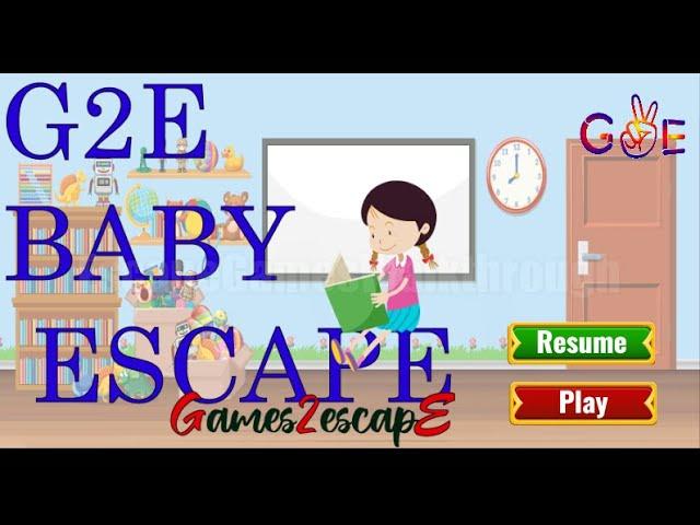 G2E Baby Escape Walkthrough [Games2Escape]