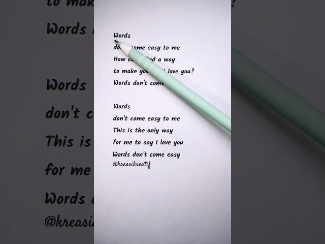 “Words” by F.R. David – Learn English with This Timeless Classic 