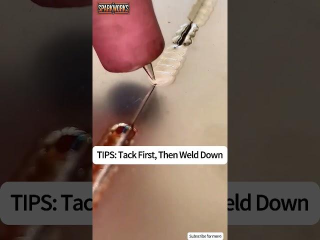 TIG Welding Tips: Track First, Then Weld Down for Best Results!#tigwelding #welder