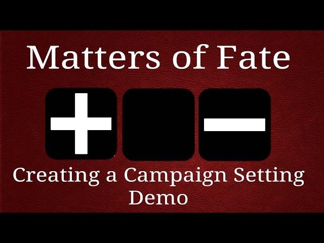 Creating a Campaign Setting - Demo
