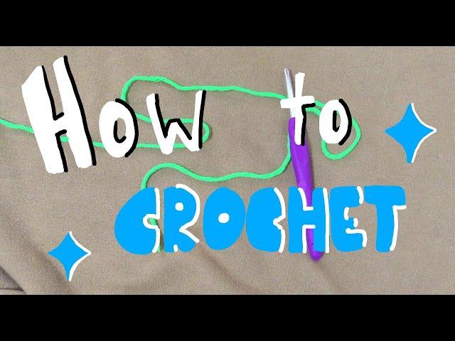 How to Crochet // Foundation Chain, Single Crochet and Double Crochet