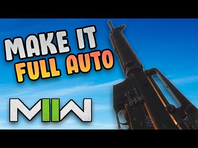 HOW TO MAKE THE M16 FULL AUTO IN MW2