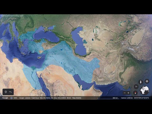 Alexander the Great's Conquests in 30 seconds using Google Earth