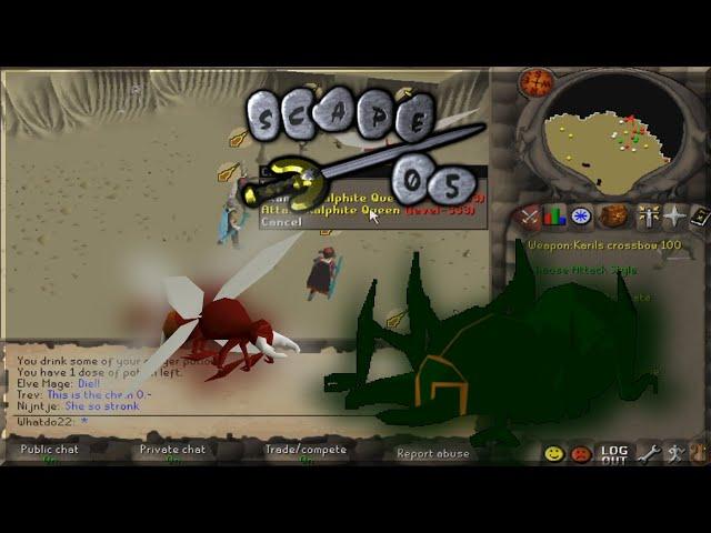 Taking on Kalphite Queen in RuneScape 2005!