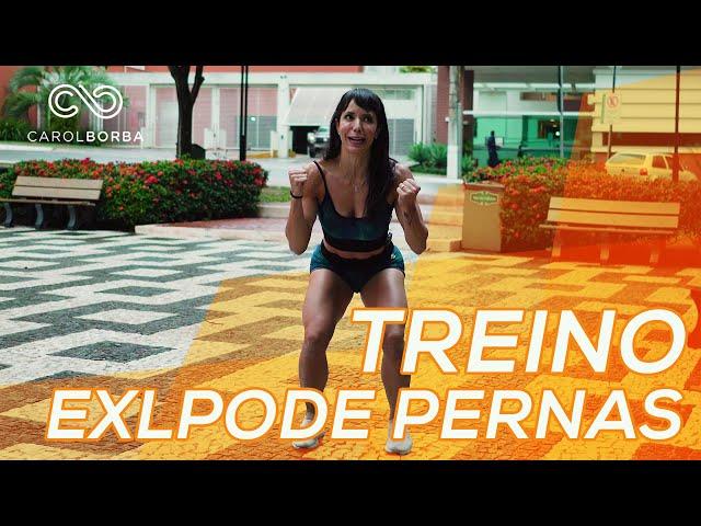 Treino EXPLODE PERNAS na CHUVA! - Carol Borba