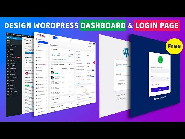 Best Free Custom Wordpress Dashboard Plugin | Wordpress Custom Login Page