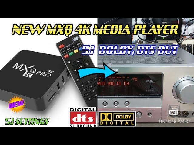 MXQ 4K MEDIA PLAYER 5.1 DOLBY DTS OUT SETTINGS IN TAMIL