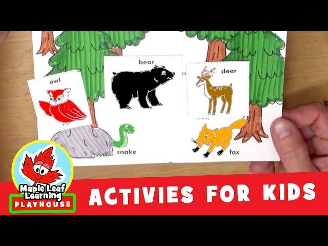Forest Animal Activity for Kids | Maple Leaf Learning Playhouse
