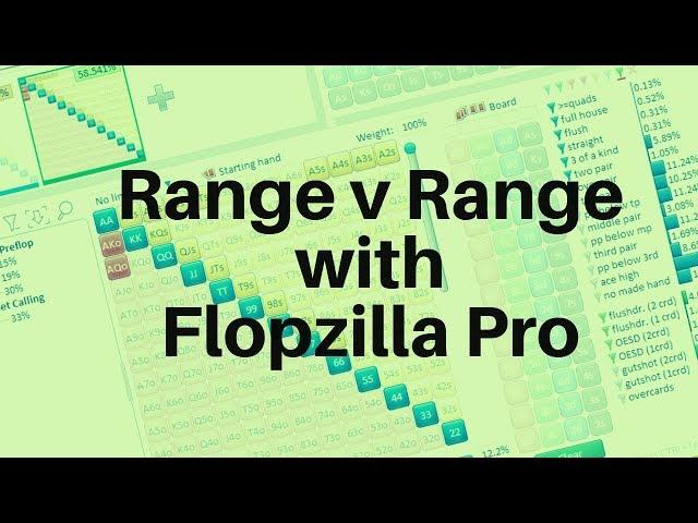 Poker range vs range equities with Flopzilla Pro