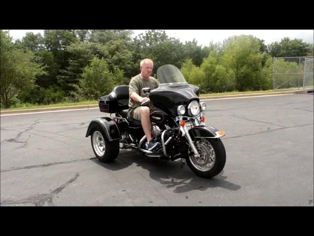 Lot 1- 2008 Harley-Davidson FLHTPI Police Motorcycle Converted With Frankenstein Trike