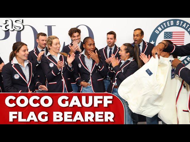 COCO GAUFF'S EXCITEMENT unveiled: discovering that she’ll bear the flag for TEAM USA at PARIS 2024