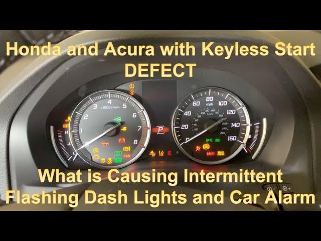 Honda / Acura Random, Intermittent Flashing Dash Lights, Headlights, and Car Alarm - FIX