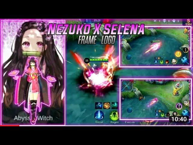 Skin Selena as Nezuko 100% Full effect + package Background (Demon slayer) #selena#MLBB