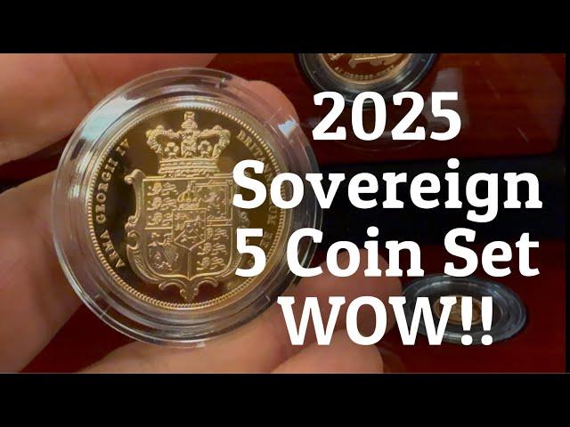 Must Watch Unboxing - The 2025 Sovereign 5 Coin Set! Wow
