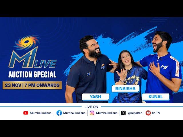 MI LIVE Auction Special 2025 | Mumbai Indians