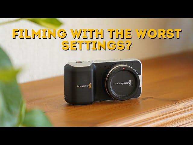 What would happen if you choose the worst settings on BMPCC OG?