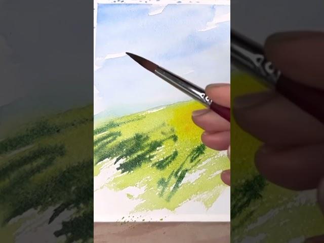 EASY Watercolor Landscape for Beginners