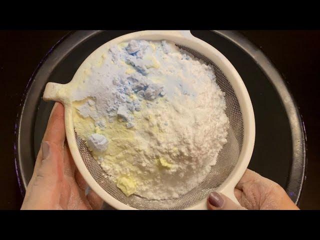 Asmr - satisfying - soft crush baking soda - snow Texture