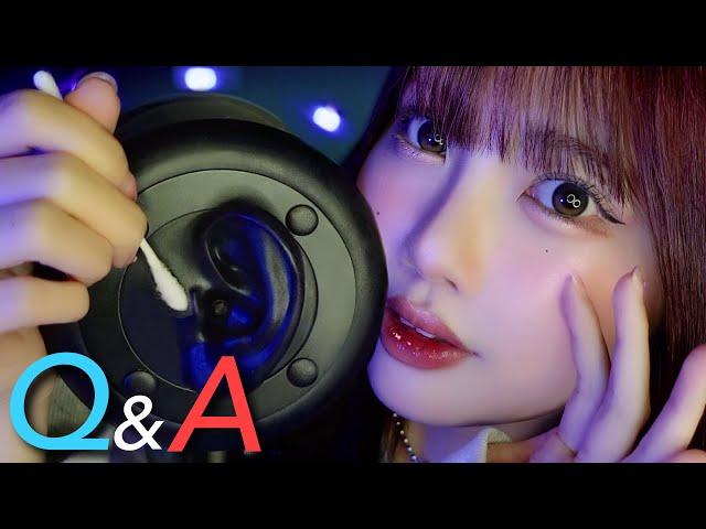 ENG SUB️)ASMR Q&A While Touching Your Ears